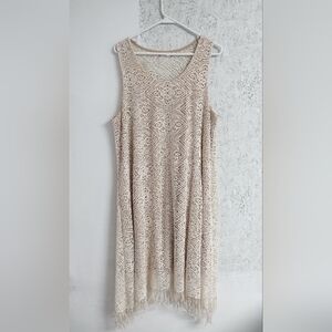 Elegant Cream Lace Dress
